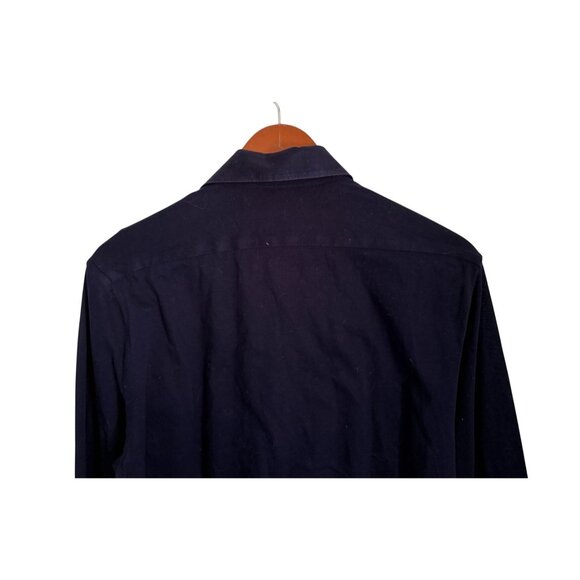 Suitsupply Mens Navy Egyptian Cotton Dress Shirt Navy Blue Size 15.5 Extra Slim - Picture 7 of 10